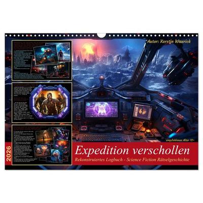 Expedition verschollen (Wandkalender 2026 DIN A3 quer), CALVENDO Monatskalender