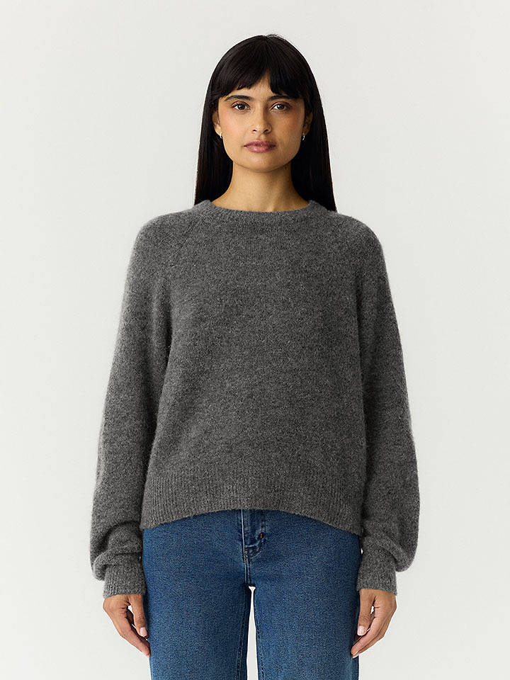 YAS Pullover in Anthrazit - S