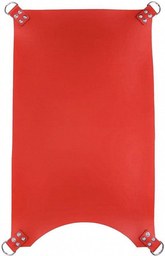 Mr Sling Sling en cuir 4 Points Rouge
