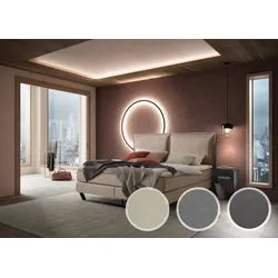 Hasena »Celina« Boxspringbett 160x200 cm / Monet steel / Bezug Matratze/Box nicht abnehmbar, Bezug Topper abnehmbar / Lovely-Top / Bezug