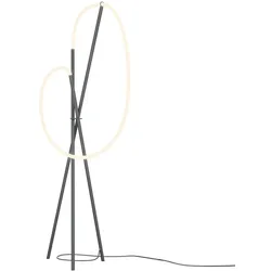 LED-Stehleuchte Crochet Schwarz/Weiß max.36 Watt