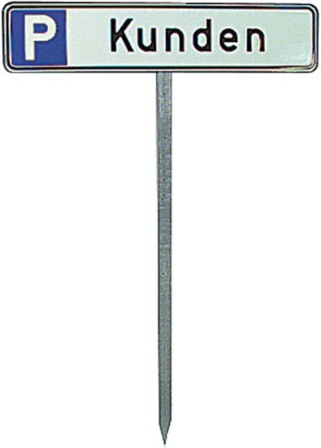 SafetyMarking Poteau à enfoncer H750 mm pour panneau de parking ; wolk (90.5540)