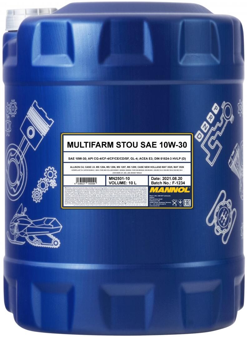 Sct - Mannol Motoröl Mannol Multifarm Stou 10w-30 [10l] Mn2501-10 10l
