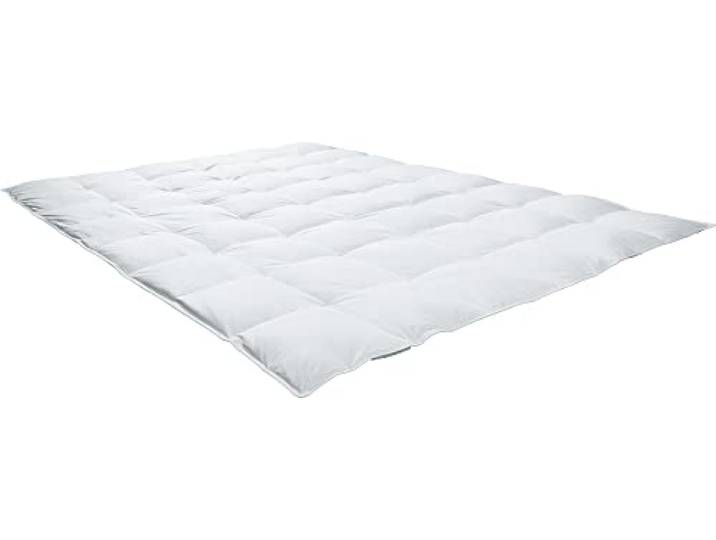 REDBEST Einziehdecke, Bettdecke, Zudecke Minneapolis Wärmestufe 2 Größe 155x220 cm - Daunen und Feder, Wärmestufe 1 - temperaturausgleichend, hygienisch waschbar, Baumwollbezug