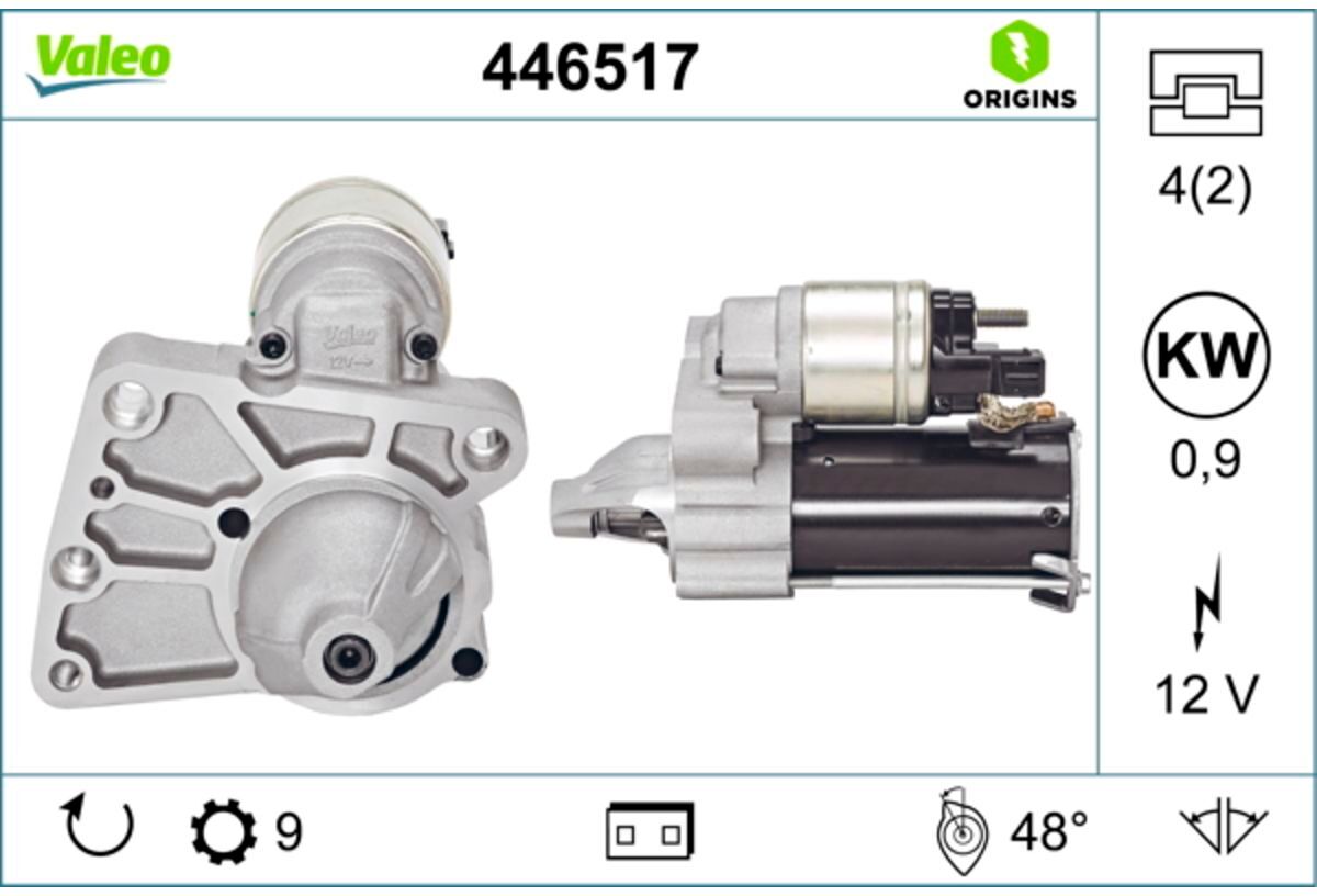 Starter VALEO ORIGINS NEW VALEO 446517