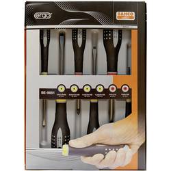Bahco Ergo Werkstatt Schraubendreher-Set 6teilig Schlitz, Kreuzschlitz Pozidriv BE-9882