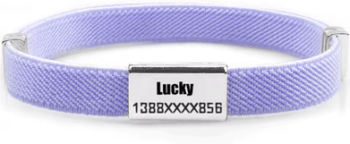 Inspire Picks PawID Personalized Breakaway Pet Collar Custom Name Collar With Metal ID Tag For Cats & Small Dogs purple And Tag