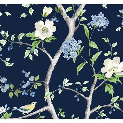 Lillian August Luxe Haven Floral Trail Peel and Stick Wallpaper