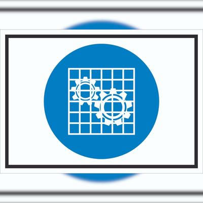 HB-Druck Absperrung prüfen Symbol Schild A2 (420x594mm)