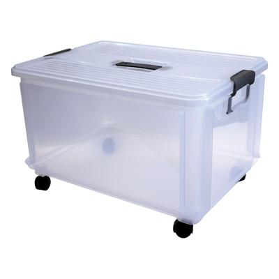 Denox - Clak Box Jumbo 30L Organizer-Box 48,5x33,5x30cm mit Rollen