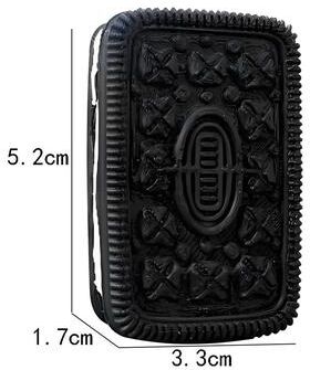 Uplift Picks Magnetic Push Card Fidget Slider Chocolate Style Stress Relief EDC Toy black