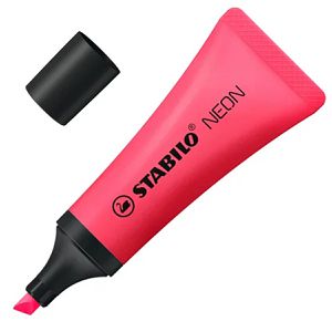 Stabilo Textmarker Neon, Strichbreite 2 - 5mm, rosa