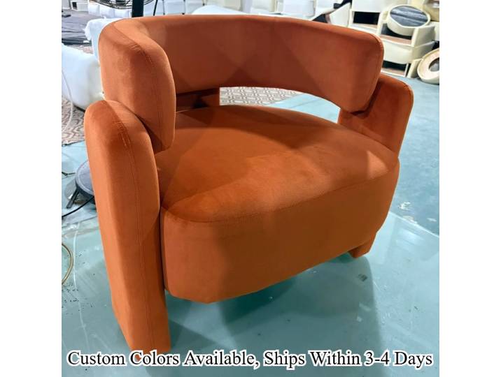 Chaise longue nordique en velours givré, avec dossier incurvé, cadre en bois massif, éponge haute densité, canapés simples pour salon
