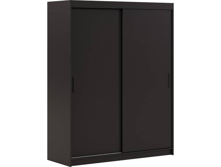 Kleiderschrank Iga 160 cm inklusive 2 Schiebetüren Schwebetürenschrank (schwarz)