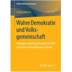 Wahre Demokratie und Volksgemeinschaft, Fachbücher von Gideon Botsch