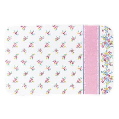 Bügeltuch MAXIMEX "Modell Blütenpracht", bunt (weiß, rosa, gelb, grün), B:100cm T:65cm, Aluminium, Baumwolle, Schaumstoff, Bügeltücher, Bügelunterlage für den Tisch, Baumwolle, mit Blitzbüglerzone