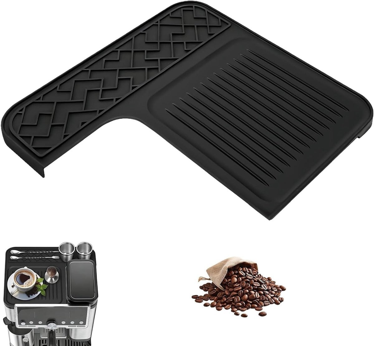 Anti-slip Siliconen Vloermat voor Koffiemachines - Krasbestendige Bescherming voor Koffiezetapparaten en Accessoires