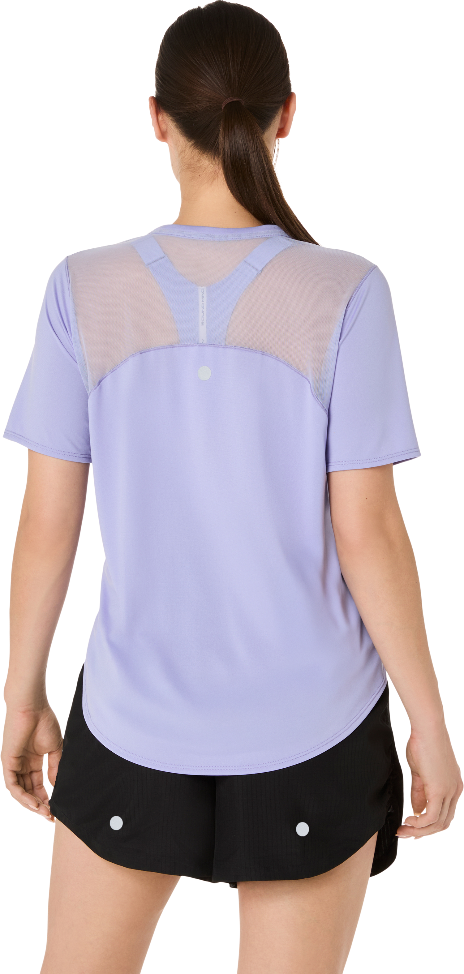 Laufshirt ASICS "ROAD FADE SS TOP", Damen, Gr. XS, blaubell, Obermaterial: 100% Polyester, normal, Rundhals, Shirts Laufshirt, ACTIBREEZE™ Technologie, Atmungsaktiv, Reflektierend