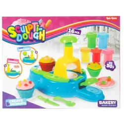 Toi-Toys 47712Z - SCULPTIDOUGH Knetset (5x Knete + Zubehör)