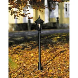 Konstsmide VIRGO Leuchtenkopf KLEIN, E27 max. 100W, Schwarz, Aluminium / Rauch-Acrylglas KON-578-750