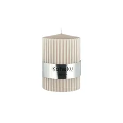 Zylinderkerze Powder   ¦ beige ¦ Maße (cm): H: 10  Ø: 7.0