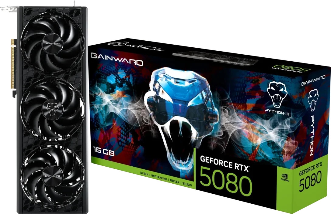 GAINWARD GeForce RTX 5080 Python III Grafikkarte 16 GB