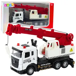 LKW mit Kran, Metallkabine, verstellbarem Ausleger, Licht- und Soundanlage