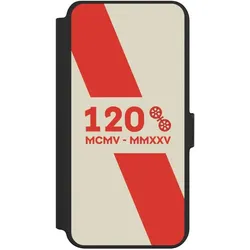 Nivocase Klapphülle für Samsung Galaxy S25+ Handyhülle aus Kunst Leder NIVOflip schwarz 1. FSV Mainz 05 (Samsung Galaxy S25+), Smartphone Hülle, Schwarz