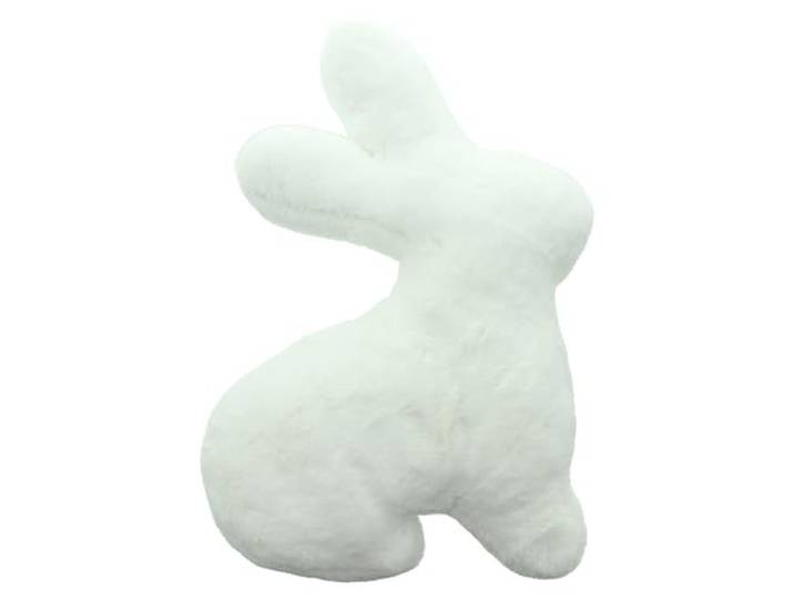 FRANK FLECHTWAREN Dekokissen Weißes Häschen, 100% Polyester Maße: 35 x 50 cm