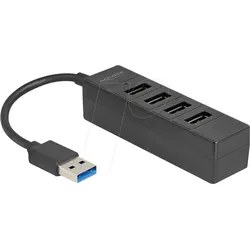 DELOCK 64350 - USB 2.0 Hub, 4 Port,  4x USB-A
