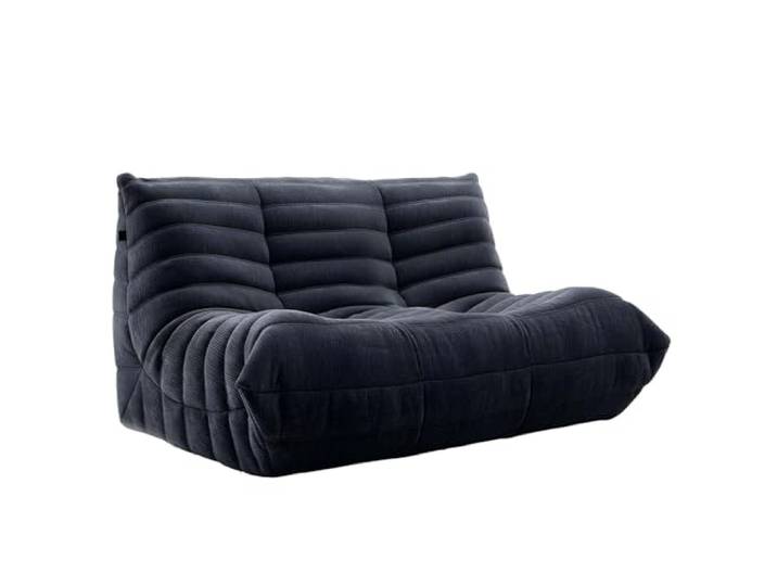 GAOCUNBING Kaminsessel, Vollkompression aus Schwamm, Loungesessel aus weichem Wildleder, Couch ohne Knochen, Lazy Floor Sofa Couch, Sitzsacksofa für Wohnzimmer und Schlafzimmer D,Double Seat