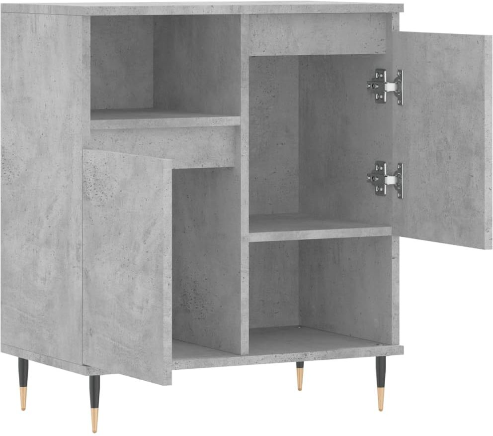 vidaXL Buffet Gris béton 60x35x70 cm Bois d'ingénierie