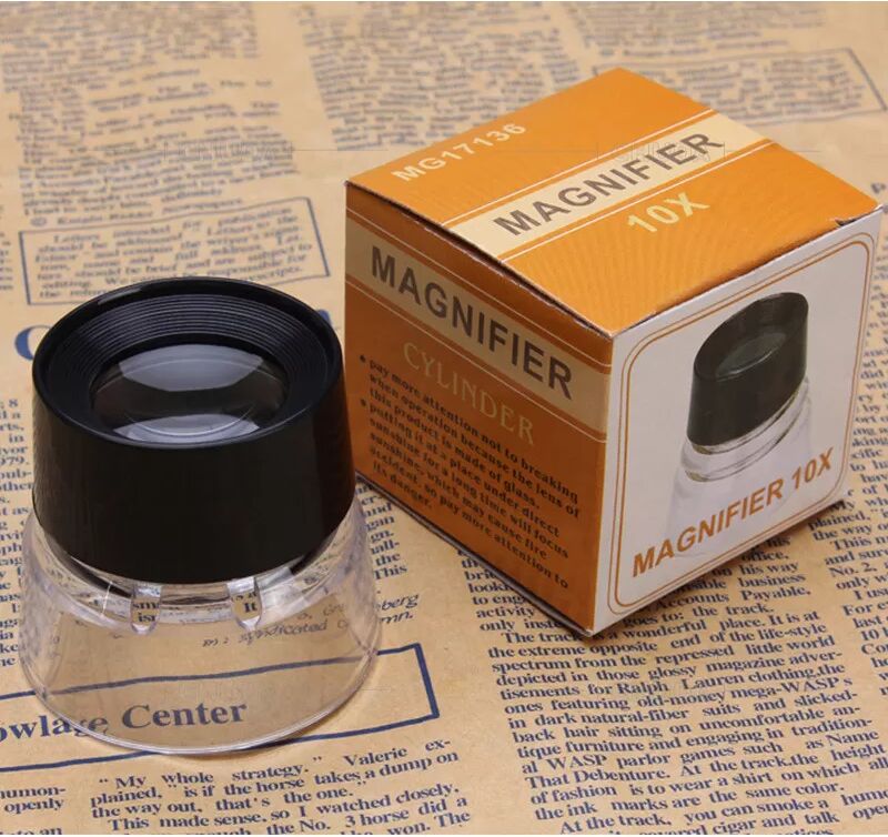 INF Loupe cylindrique 10X pour bijoux, circuits imprimés