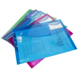 RAPESCO® Sammelmappen DIN A4 farbsortiert, 5 St.