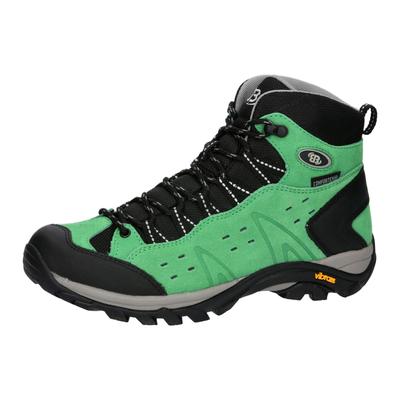 Wanderstiefel BRÜTTING "Trekkingstiefel Mount Bona High", Damen, Gr. 38, grün, Veloursleder, Schuhe Wanderstiefel