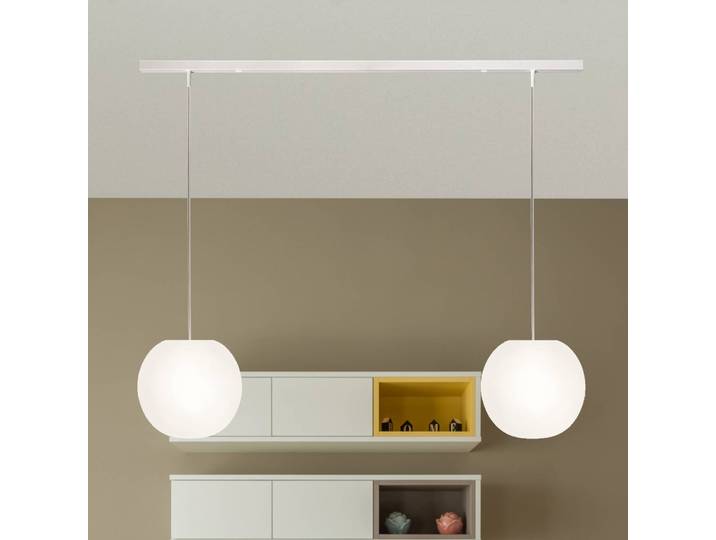 Casablanca Hängeleuchte Acai, dimmbar, weiß / opal, für Wohn- / Esszimmer, Glas