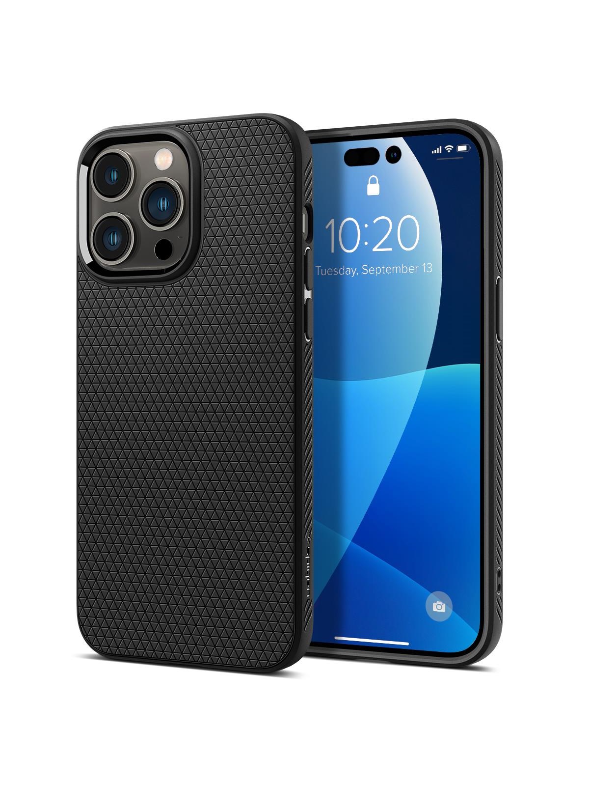 Spigen Liquid Air - matte black - iPhone 14 Pro