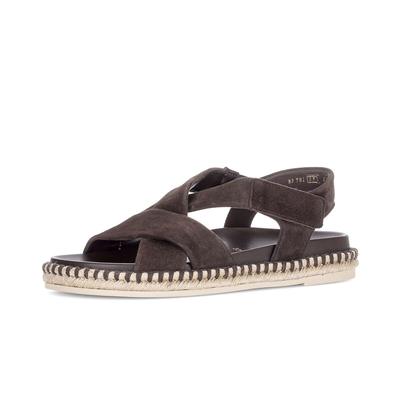 Riemchensandale GABOR "Riemchensandale", Damen, Gr. 38, braun, Schuhe Riemchensandale