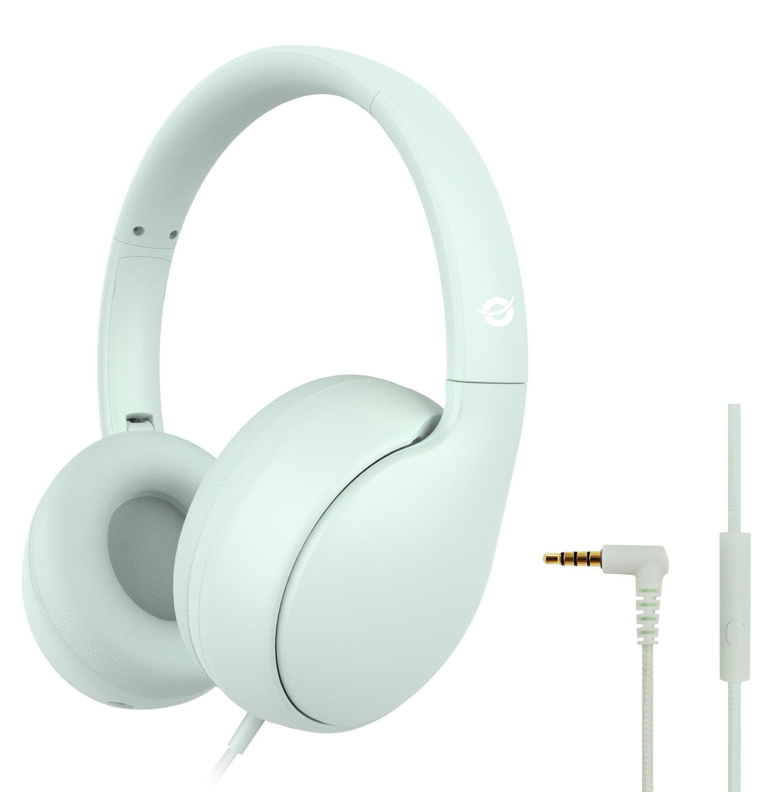 Conceptronic PARRIS04GT Kinderkoptelefoon met microfoon, grijs, lengte: 1,60 meter