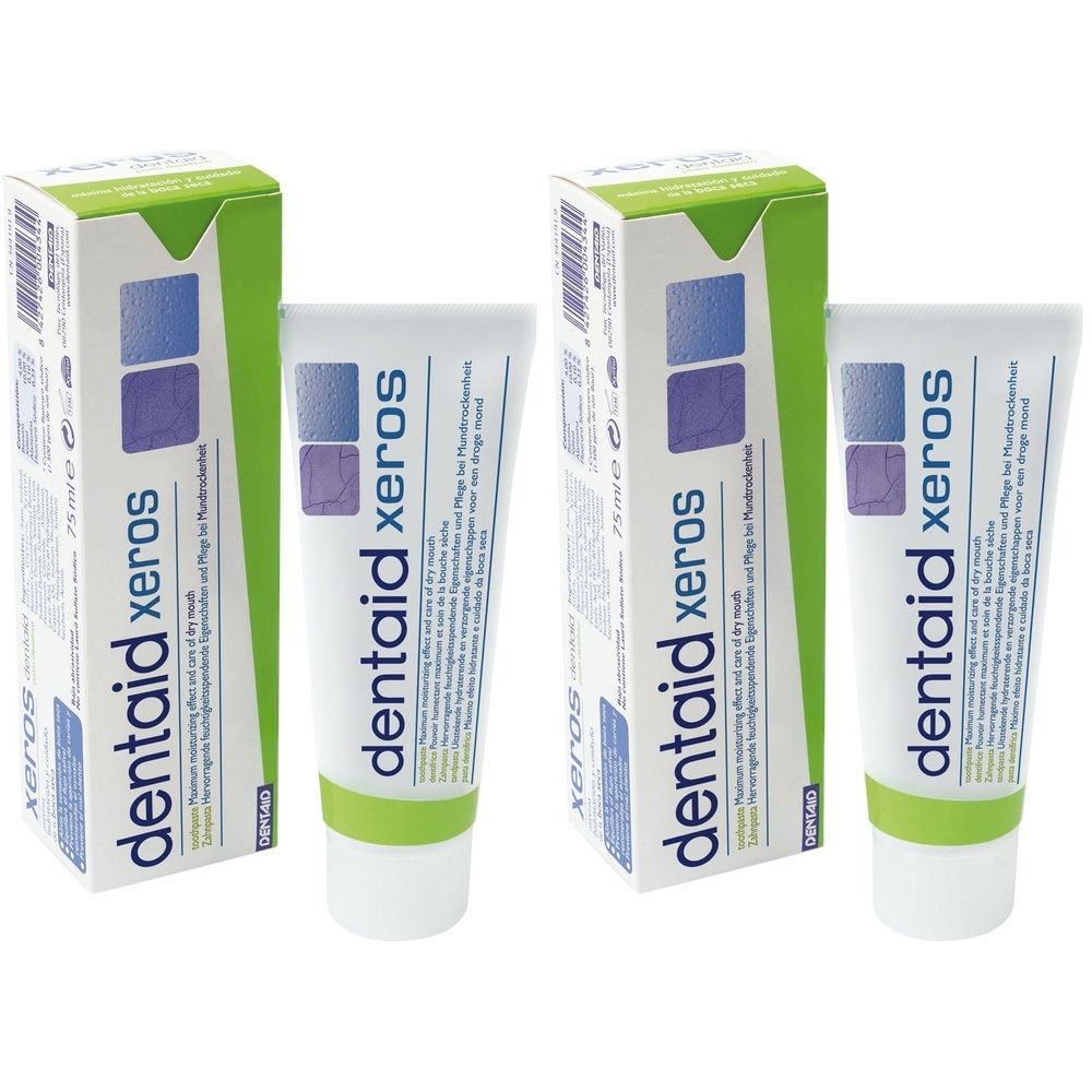 Dentaid xEROS Feucht Zahnp x2 2x75 ml Zahnpasta