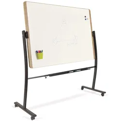 Rocada Whiteboard NATURAL 129 x 100 cm schwarz eiche