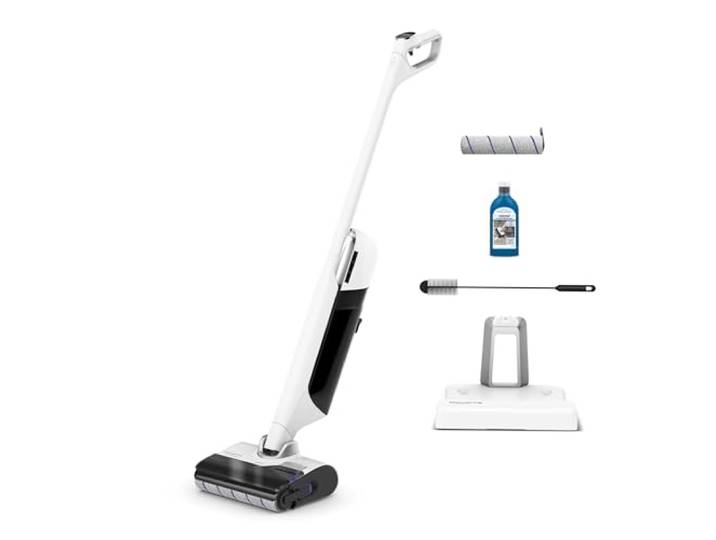 Rowenta - X-Clean 12 Aspirateur Laveur sans Fil GZ7267E0 Aspirateur balai sans fil pour poil animaux avec technologie Clean Cut brevetée - Aspiration 21 kPa - Autonomie 65 minutes