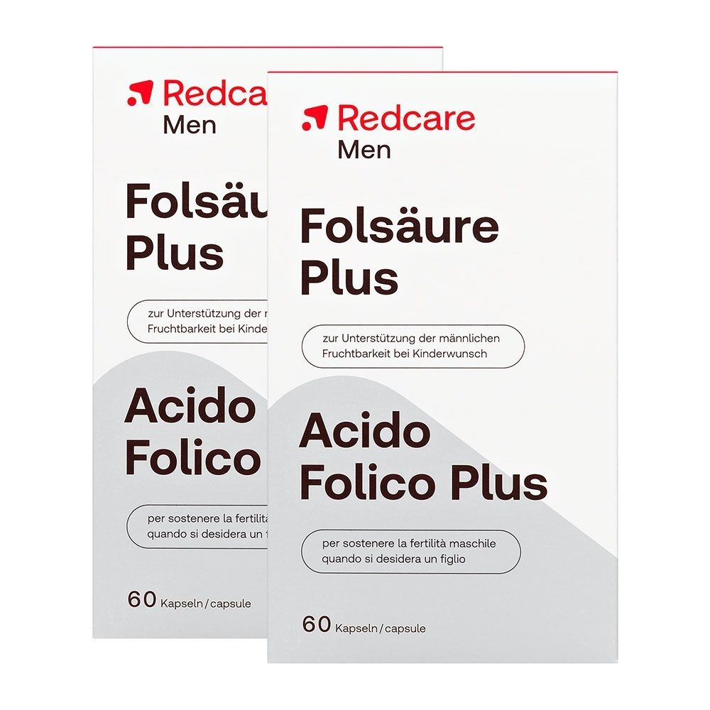 2x Folsäure Plus MEN RedCare 2x60 St Kapseln
