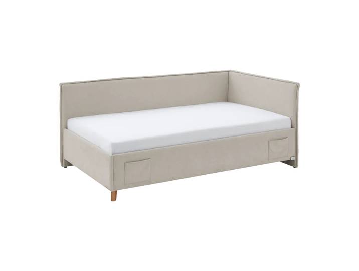 Boxspringbett Fun, 140x200 cm, Byyu, beige, Textil