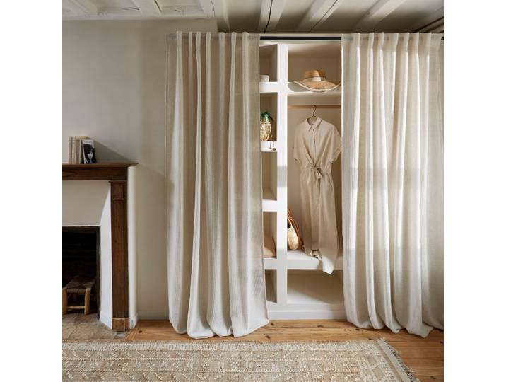 Voilage filet effet naturel 200x295 cm