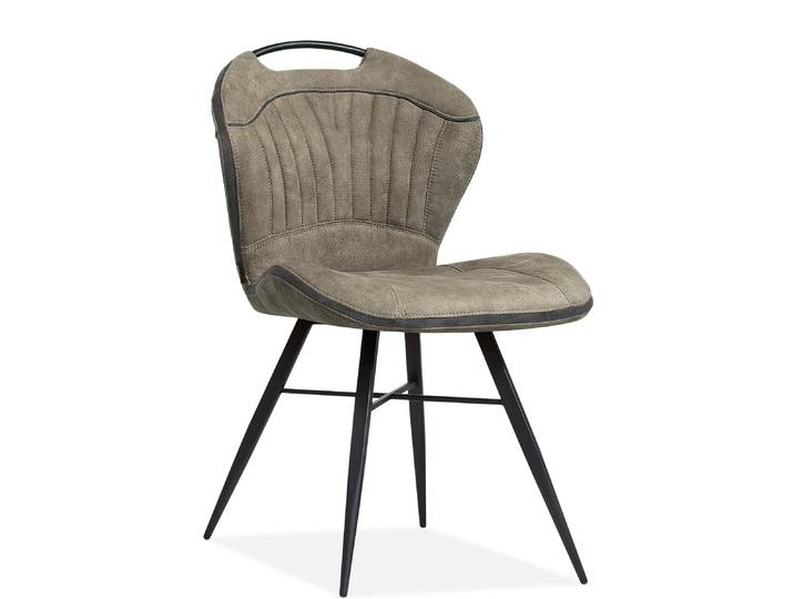 2er Set Maxfurn Splash Dining Stuhl Metall/Luxor Stoff