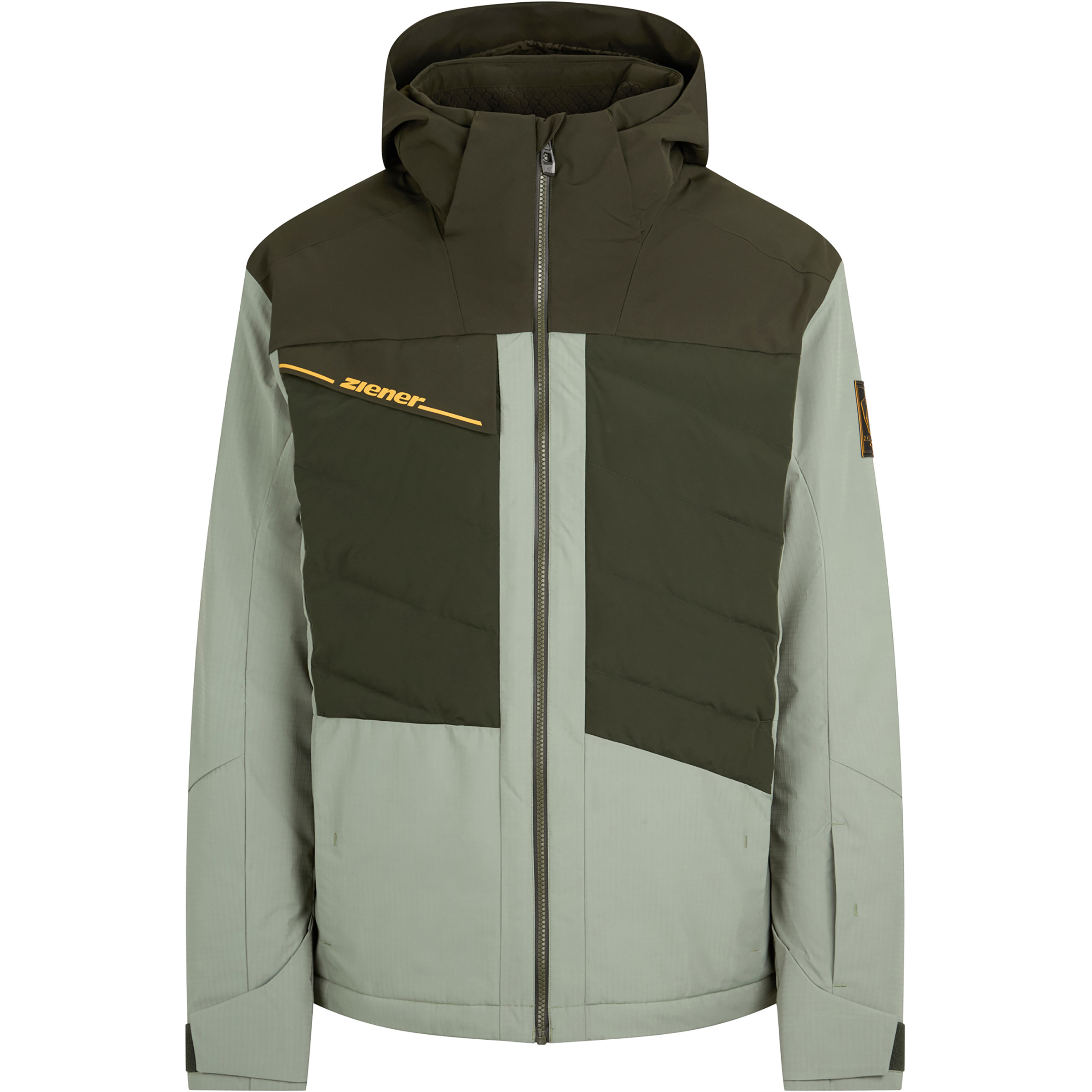Ziener Tidal-Z Herren Kunstfaserjacke gruen Größe 3XL Skifahren Elastisch Wasserabweisend