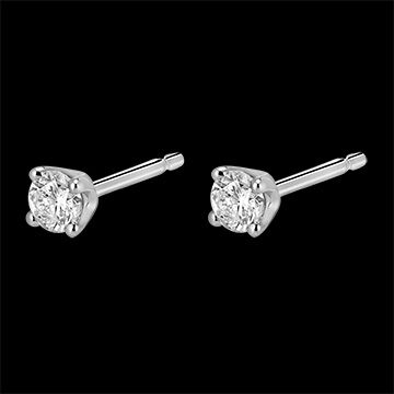 Edenly Diamantohrstecker in Weissgold - 0.25 Karat
