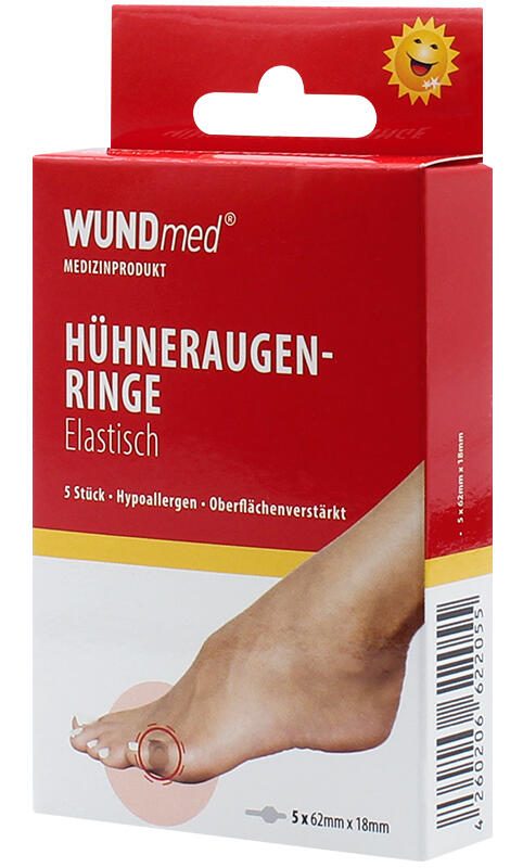 WUNDmed® Hühneraugen-Druckschutzringe transparent 5 St. 02-122