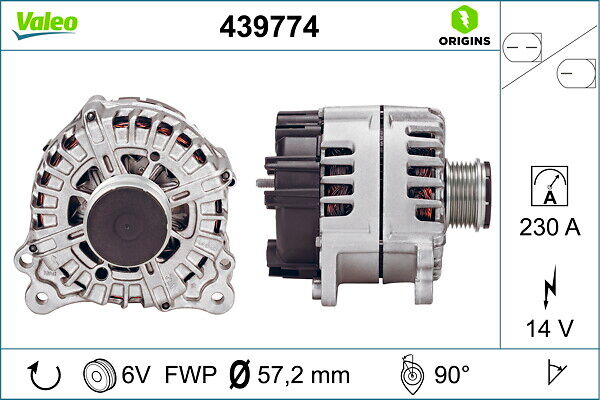 Valeo Generator New Original Part 439774 Für Vw
